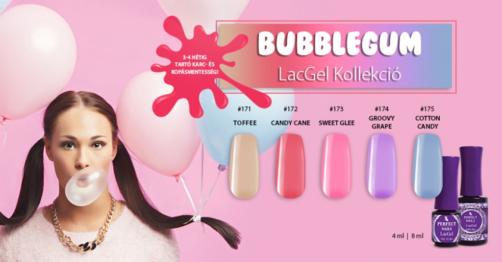 Bubblegum LacGel kollekció