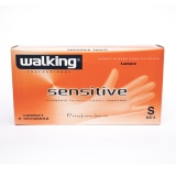 Gumikesztyű -Walking Sensitive Latex  100db S