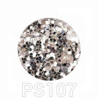 Profinails Pure Silver glitter 3g No.107 (ezüst árnyalat)