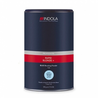 Indola Profession Rapid Blond+/ Compact Kék Porzásmentes Szőkítőpor 450 gr